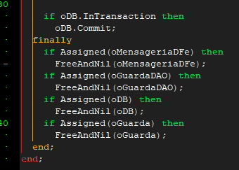 Com FreeAndNil no oGuarda
