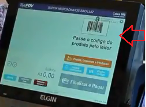 Indicativo Leitura de Produtos