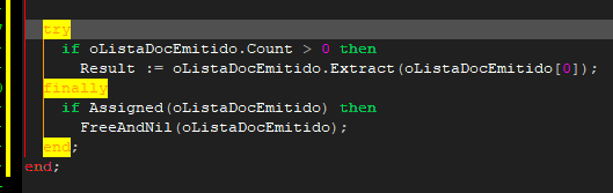 Validações e Extract para desvincular objeto da lista