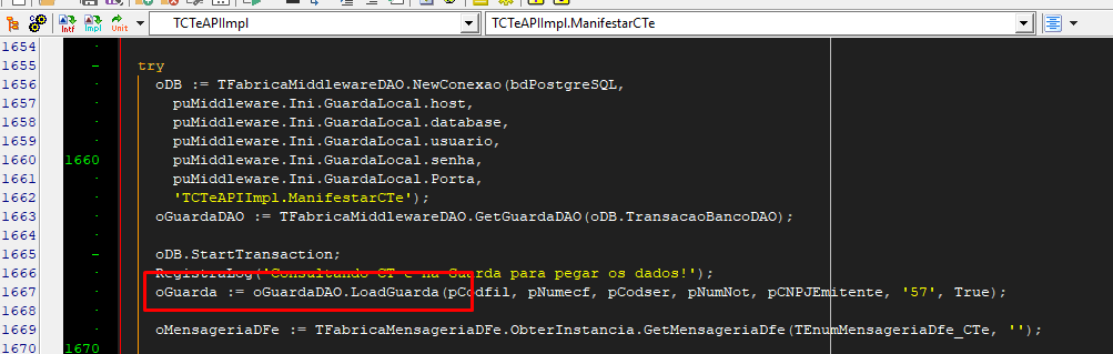 Exemplo de LoadGuarda.