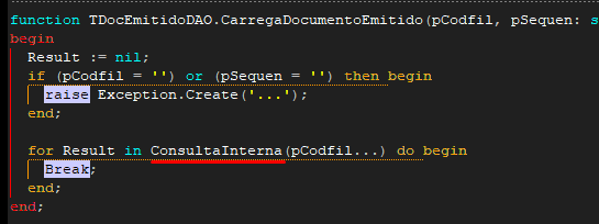 Função CarregaDocumentoEmitido