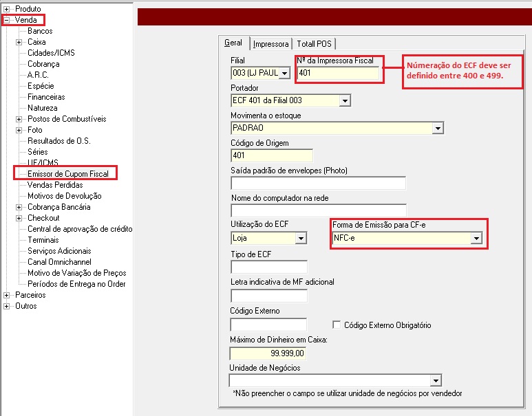 Configuração do Terminal