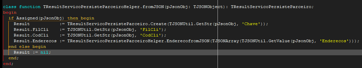 FromJSON onde é criada a classe TResultServicoPersisteParceiro